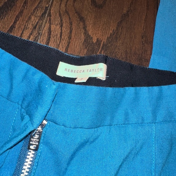 Rebecca Taylor turquoise pants size 2 - Picture 3 of 8